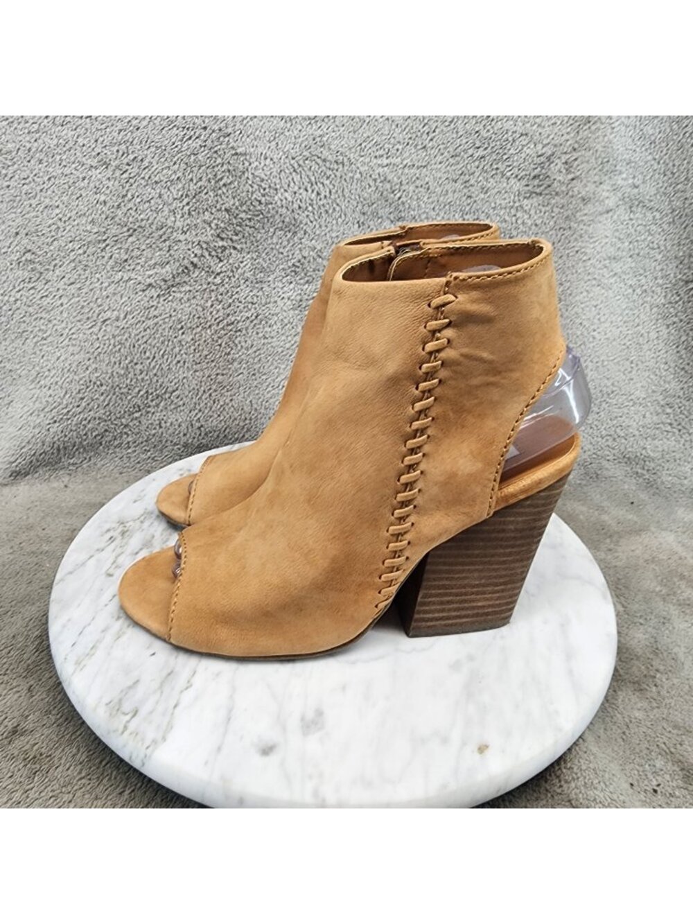 Steve Madden Shoes Womens Size 7.5 Mingle Brown Leather Ankle Booties *Read*
